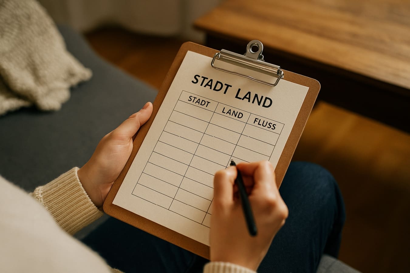 Stadt Land Fluss – Anfangsbuchstaben und Schwierigkeitsgrad